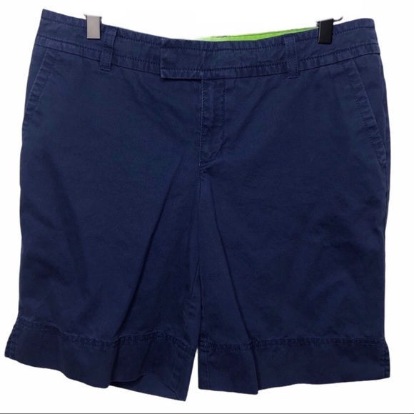 Lilly Pulitzer Pants - Lilly Pulitzer Palm Beach Fit Shorts Navy Blue Size 8 9 Inch Summer